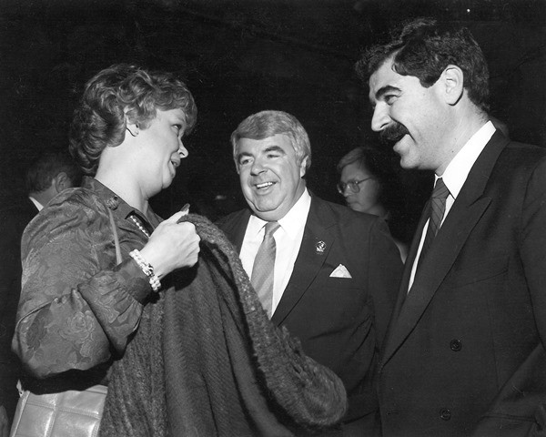 Jerry Haleva with Senator Bill Campbell