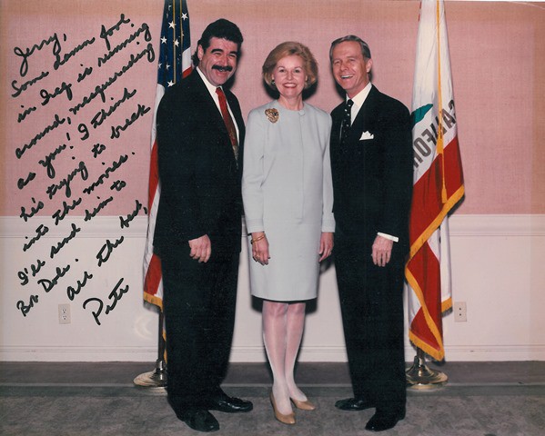 Jerry Haleva with Pete Wilson