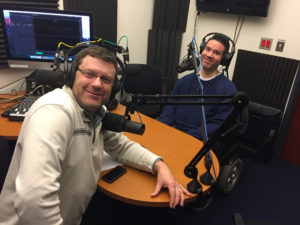 Shawn Boyd and Vance Taylor in recording studio