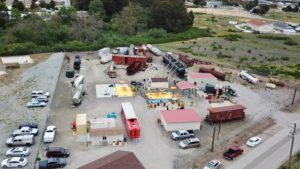 AERIAL VIEW OF RAIL TANKER FIRE C S T I