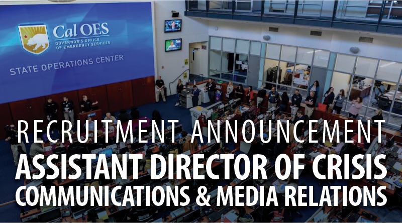 Recruitment Announcement: Assistant Director of Crisis Communications & Media Relations