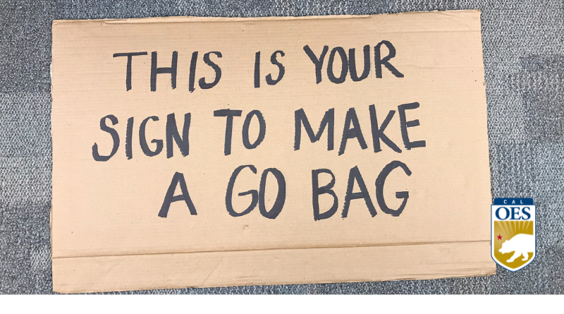Make a Go Bag, Have a Plan for a Wetter Winter