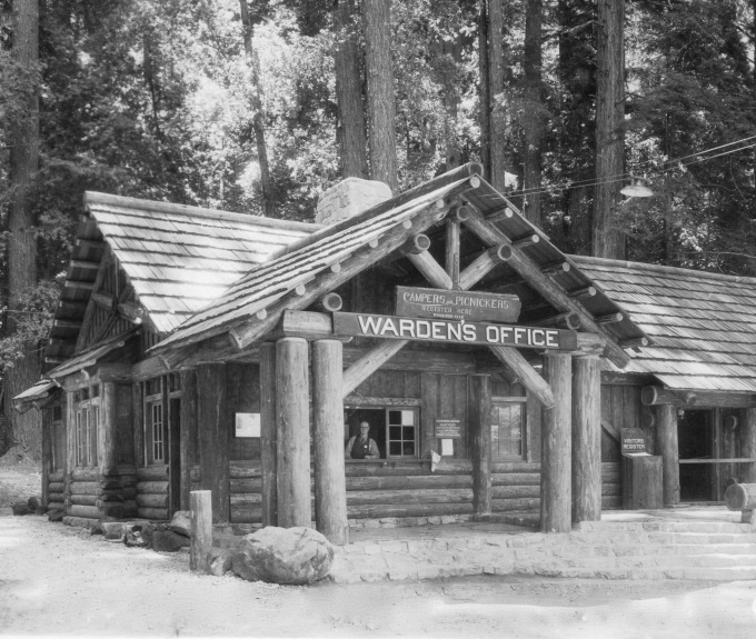 Historic park HQ building at Big Basin Redwoods State Park