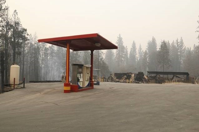 Gas pump at Village Market