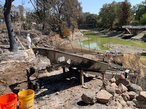 Crews removing hazardous batteries