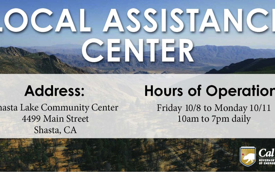 Local Assistance Center to Open in Shasta County