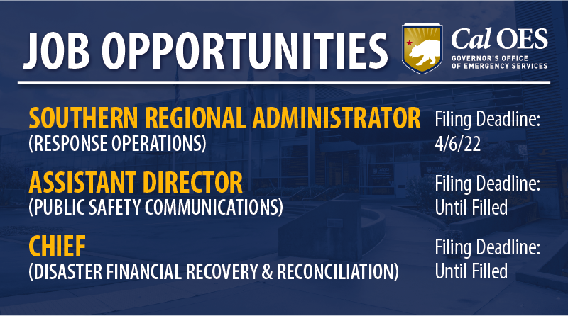 Recruitment Announcement: Multiple Executive Level Positions Currently Open 