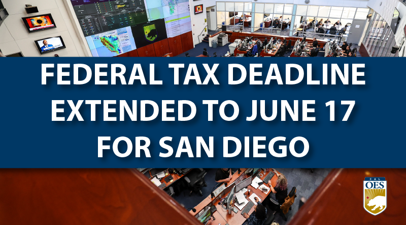Tax Deadline Extended for San Diegans Following January Storms
